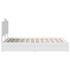 vidaXL Storage Bed with Headboard White 120 x 190 cm Engineered Wood