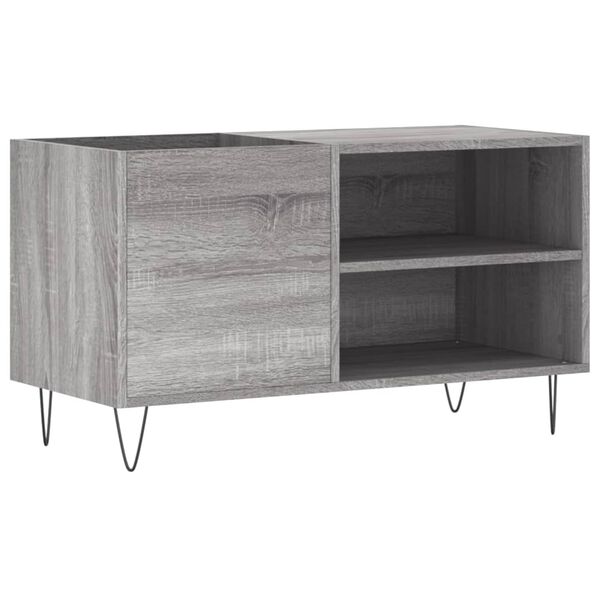 vidaXL Record Cabinet Grey Sonoma 85x38x48 cm Engineered Wood