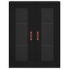 vidaXL Wall Mounted Cabinet Black 69.5x34x90 cm
