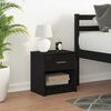 vidaXL Bedside Cabinet with Drawer Black 39x28x41 cm