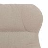 vidaXL Armchair Light Grey 69 x 74 x 93 cm Sherpa Fabric