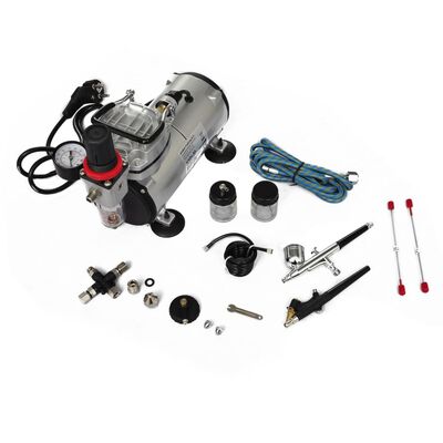Airbrush Compressor Set with 2 Pistols Quaility Durable