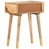 vidaXL Bedside Cabinet 43x30x58 cm Solid Mango Wood