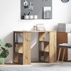 vidaXL Desk with Shelf Artisan Oak 90 x 50 x 75 cm Engineered Wood