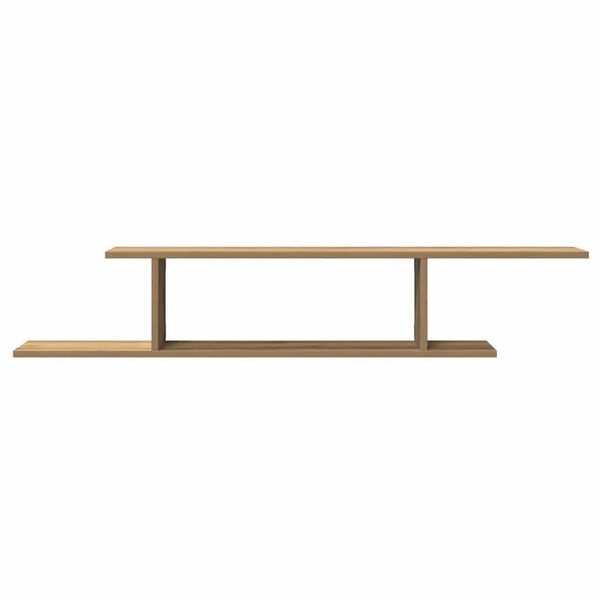 vidaXL Wall-Mounted TV Shelf Artisan Oak 125x18x23 cm Engineered Wood