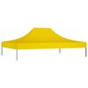 vidaXL Party Tent Roof 4.5x3 m Yellow 270 g/m&sup2;