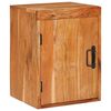vidaXL Bedside Table Brown 35 x 33 x 48 cm Solid Wood Acacia