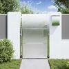 vidaXL Garden Gate with Lock Silver 100 x 150 cm Stainless Steel
