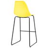 vidaXL 3 Piece Bar Set Plastic Yellow