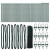 vidaXL Hexagonal Fence Ground Fix 100 x 0.5 m PVC-Coated Steel Green
