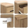 vidaXL Garage Cabinets 2 pcs Artisan Oak Engineered Wood