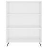 vidaXL Highboard High Gloss White 69.5x32.5x180 cm Engineered Wood