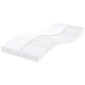 vidaXL Foam Mattress White 100x200 cm 7-Zone Hardness 20 ILD