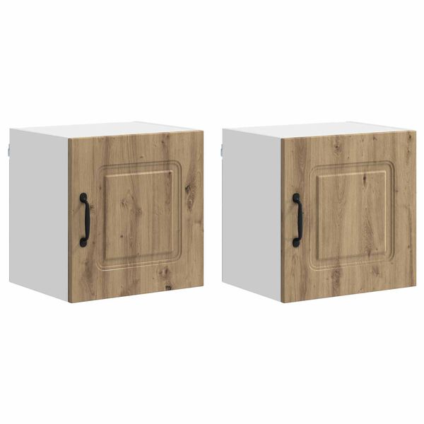 vidaXL Kitchen Cabinet Kalmar 2 pcs Artisan Oak 40 x 31 x 40 cm