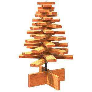 vidaXL Wooden Christmas Tree for Decoration Wax Brown 60 cm