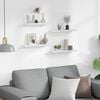 vidaXL Wall Shelves 4 pcs High Gloss White 40x9x3 cm