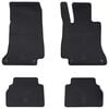 vidaXL Car Mat 4 pcs Black Rubber