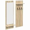 vidaXL Wall-Mounted Coat Rack with Shelf Sonoma oak 70 x 10 x 90 cm