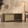 vidaXL TV Cabinet Sonoma Oak 90x35x40 cm Engineered Wood