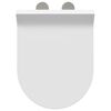 vidaXL Toilet Seat Adjustable White 48.5 x 36 x 5 cm Polypropylene