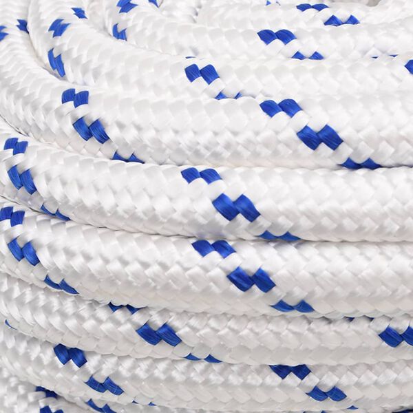 vidaXL Boat Rope White 20 mm 25 m Polypropylene