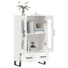 vidaXL Highboard High Gloss White 69.5x31x115 cm Engineered Wood