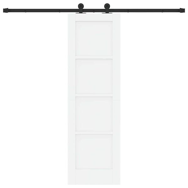 vidaXL Sliding Door ORKDAL White 61 x 198.5 cm Solid Pine Wood