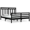 vidaXL Bed Frame without Mattress Black 160x200 cm Solid Wood