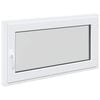 vidaXL Basement Window RISOR 110 x 60 cm PVC and Glass White
