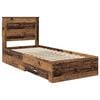 vidaXL Bed Frame with Drawer with Headboard Manual Engineered Wood