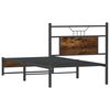 vidaXL Bed Frame without Mattress Smoked Oak 80x200 cm Engineered Wood
