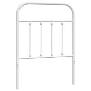 vidaXL Metal Headboard White 75 cm