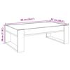 vidaXL Coffee Table with Infinity LED Black 90x53x30 cm