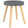vidaXL Side Table | Grey | Engineered Wood and Solid Pine | Small | Durable
