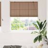vidaXL Roller Blind with Curtains Manual Brown 140 x 220 cm Bamboo