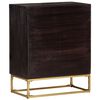 vidaXL Sideboard Black 60x35x75 cm Solid Mango Wood