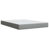 vidaXL Box Spring Bed with Mattress Light Grey 140x200 cm Fabric