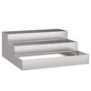 vidaXL Garden Planter Silver 90 x 90 x 35 cm Stainless Steel