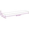 vidaXL Floating Wall Shelves 2 pcs Grey 90x23.5x3.8 cm MDF