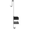 vidaXL Hanging Shower Caddy Matt Black Brushed 304 Stainless Steel