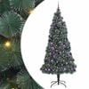 vidaXL Artificial Pre-lit Christmas Tree with Ball Set Green 240 cm