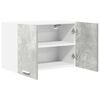 vidaXL Hanging Cabinet Riga Concrete Grey and White 60 x 31 x 40 cm