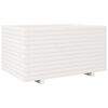 vidaXL Garden Planter White 90x60x49.5 cm Solid Wood Pine