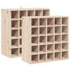 vidaXL Wine Rack 2 pcs Natural 56 x 25 x 56 cm Solid Pine Wood