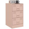 vidaXL Bedside Cabinets 2 pcs Pink 34.5x39x62 cm Steel