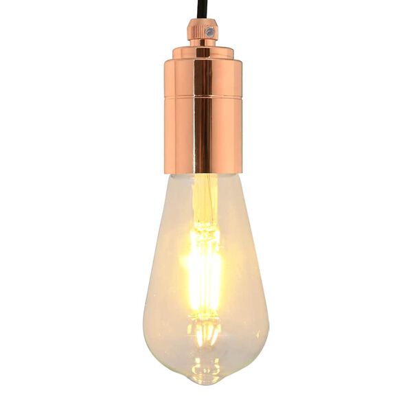 vidaXL Lamp Holders 2 pcs Rose Gold E27