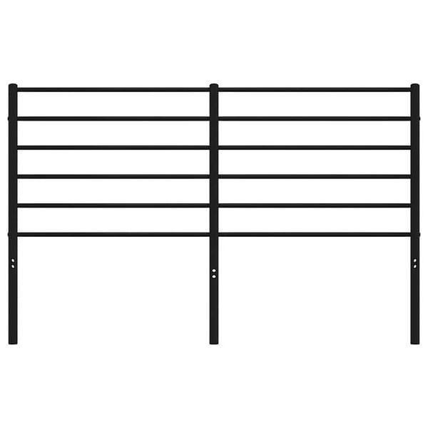 vidaXL Metal Replace Headboard Black 150 cm