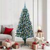 vidaXL Artificial Christmas Tree with 300 LEDs with Stand Green 180 cm
