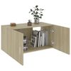 vidaXL Wall Mounted Cabinet Sonoma Oak 80x39x40 cm Engineered Wood