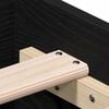 vidaXL Bed Frame with Drawer Black Oak 160 x 200 cm Engineered Wood